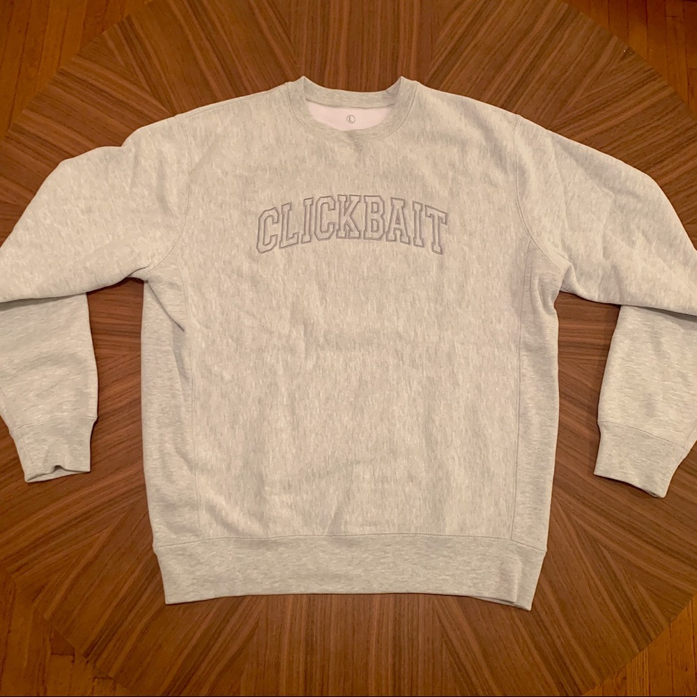 Light Grey Clickbait Sweatshirt